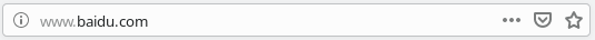 Firefox address bar: HTTP