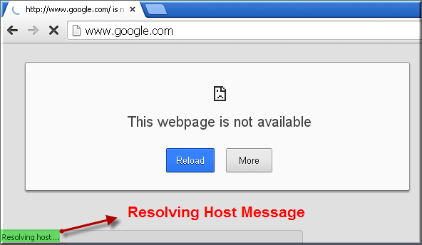 Resolving host message in a Chrome browser