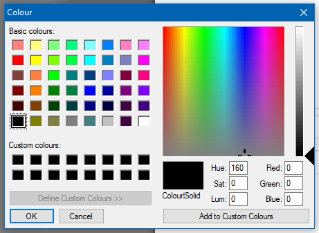 The Microsoft Paint colour picker