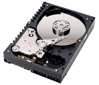Open hard disk