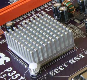 A passive heatsink on a chip