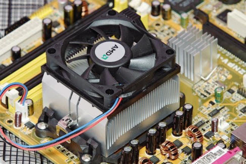 An active heatsink on a chip